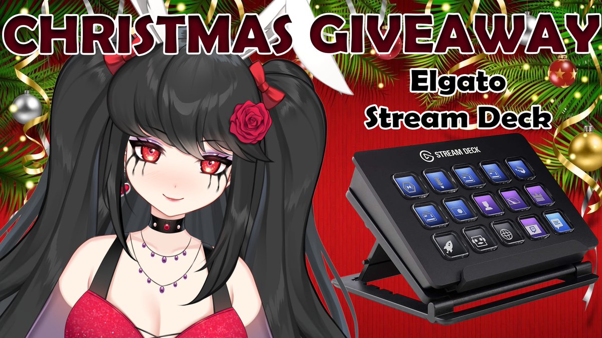 ✨CHRISTMAS GIVEAWAY✨
Wanting to give back to this community for Christmas ♥
So I'm giving away a Stream Deck to one lucky winner!
To enter :
- Follow 💖
- Retweet 💖
- (Optional) : Reply with your favorite snack~💖

Ends on January 10th. ♥