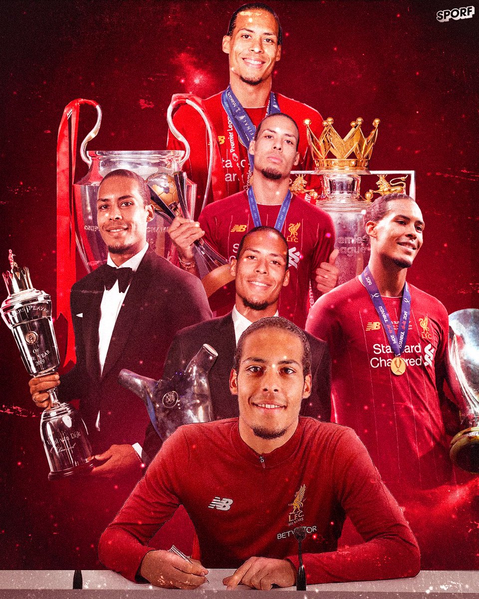 Sporf's tweet photo. 📅4 Years Ago Today: 

✍️@VirgilVDijk signed for @LFC. 

🏟️149 Games 
⚽14 Goals 

🏆Premier League 
🏆UCL 
🏆UEFA Super Cup
🏆Club World Cup

🏅PFA Player of the Year
🏅PL Player of the Season
🏅UEFA Men’s Player of the Year

💪Rock at the back. https://t.co/68VEAsehWe