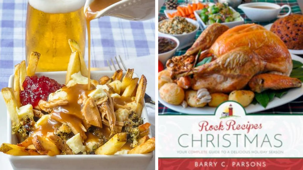 LethLib's tweet image. Did you end up with turkey leftovers? If so, why not try this festive nod to a Canadian classic... Turkey Poutine! ow.ly/WrnV50GYNc6 Find more holiday meal ideas with the Rock Recipes Christmas cookbook. #LethLib #PoutineEh #Leftovers