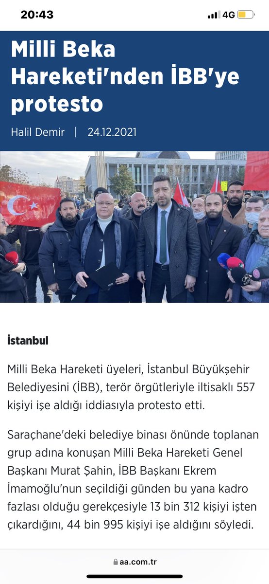 muratsahin2023's tweet photo. İçişleri Bakanlığı, İBB'de terör iltisaklı personel iddiasına ilişkin teftiş başlattı.

Eyyyy Ekrem İmamoğlu, belediye bünyesinde terör örgütü ile iltisaklı #Teşkilat kurmak bu millete ihanettir,  Şehitlerimizin ve Gazilerimizin yakınlarına da hıyanettir

#Yenikapıİhaneti https://t.co/GwDPdr8PUr