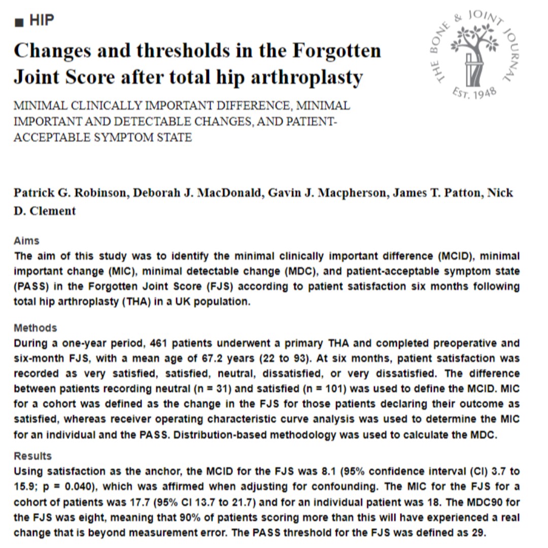 The Bone & Joint Journal tweet media