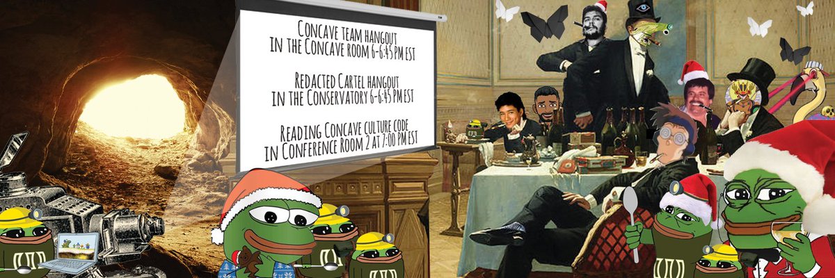 ~Be there @ 6 PM EST Today~
<a href="/redactedcartel/">Dinero</a> x <a href="/gather_town/">Gather 🍇</a> x <a href="/ConcaveFi/">Concave</a>