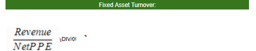 23. Fixed Asset TurnoverCalcula la eficiencia con la que una empresa está produciendo ventas con sus máquinas y equipos.