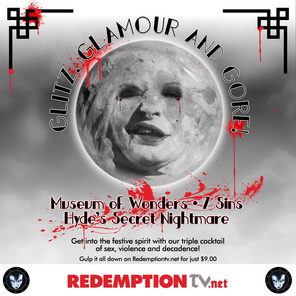 RedemptionFilms's tweet image. Cleanse your palette of Christmas, but keep the decadence:
This astounding Domiziano Christopharo triple feature has freaks, sins, and mad scientists who turn into Roberta Gemma... What are you WAITING for?!

#nw #horrormovies #triplefeature #triplebill #robertagemma #whattowatch