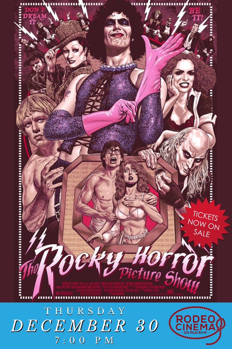 Rodeo Cinema (@rodeocinema) on Twitter photo *at our Film Row location
Join us Thurs, 12/30 at 8pm for the cult classic, ROCKY HORROR PICTURE SHOW!
-$5 Prop Grab Bags
-$25 bottles of Asmodeous Poggio Nero d'Avola at The Study
-$1 off Beer or Growlers to anybody in costume <a href="/Core4brewing/">Core4 Brewing</a>
•
•
.
#rockyhorrorpictureshow *at our Film Row location
Join us Thurs, 12/30 at 8pm for the cult classic, ROCKY HORROR PICTURE SHOW!
-$5 Prop Grab Bags
-$25 bottles of Asmodeous Poggio Nero d'Avola at The Study
-$1 off Beer or Growlers to anybody in costume <a href="/Core4brewing/">Core4 Brewing</a>
•
•
.
#rockyhorrorpictureshow