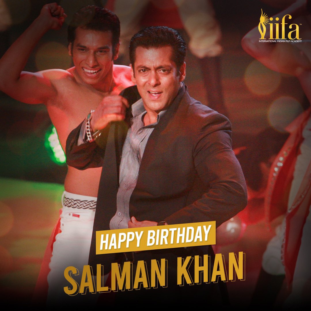 Let the birthday wishes keep coming for the Bhaijaan of Bollywood! 🎂

Team #IIFA wishes #SalmanKhan a very happy birthday. 🥳

#HappyBirthdaySalmanKhan