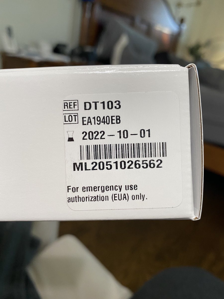 TraciFallon's tweet photo. @DxTerityInc purchased kits a while back. May need to test. Want to see if they are able to detect all strains of covid and if they expire https://t.co/4whz0p9F24