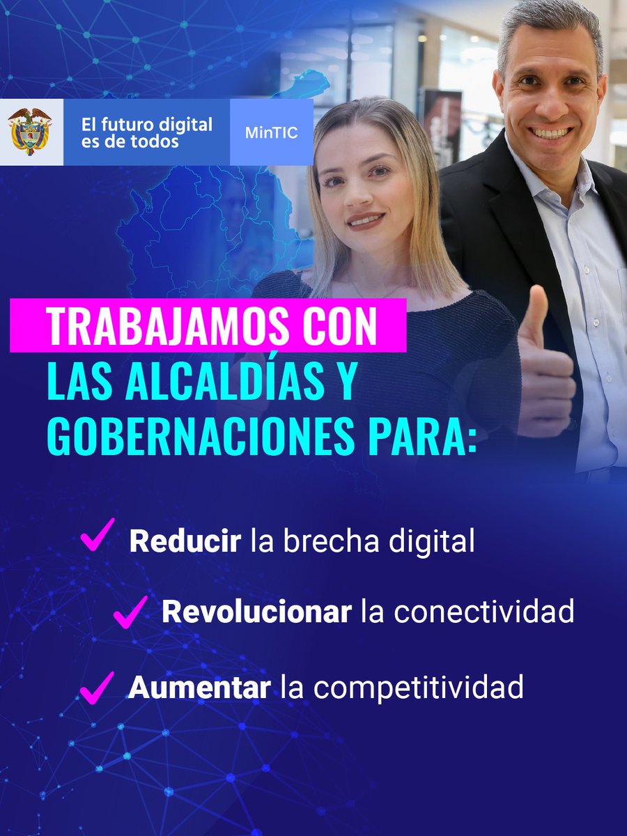 CarmenLigiaV's tweet photo. #ConectandoLasRegiones | Con la institucionalidad TIC estamos trabajando en el fortalecimiento del uso y apropiación de las tecnologías en Colombia. 👉 https://t.co/CDAbYioiRg https://t.co/Fb93MMW3Nm
