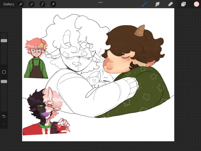 Working on the first frame…. 