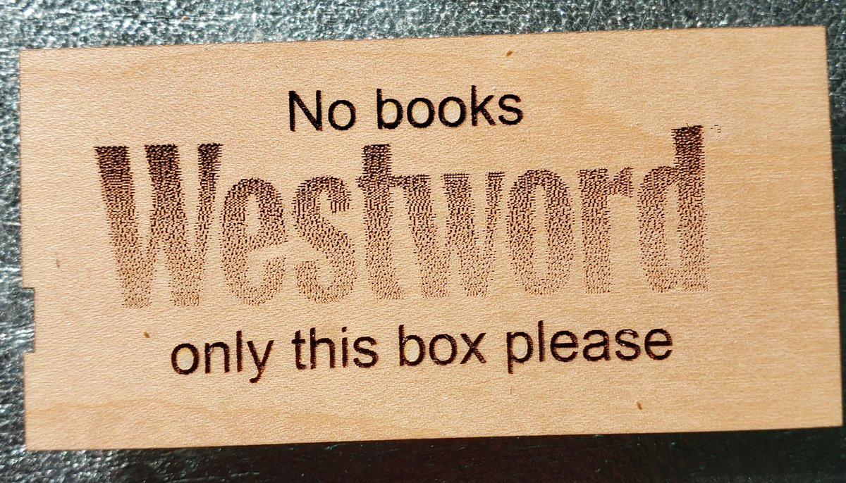 StrikeLittle's tweet photo. For @WestyLittleFree: a little @DenverWestword sign so people don't put books in the Westword section. https://t.co/Q2WJEVVZ9e
