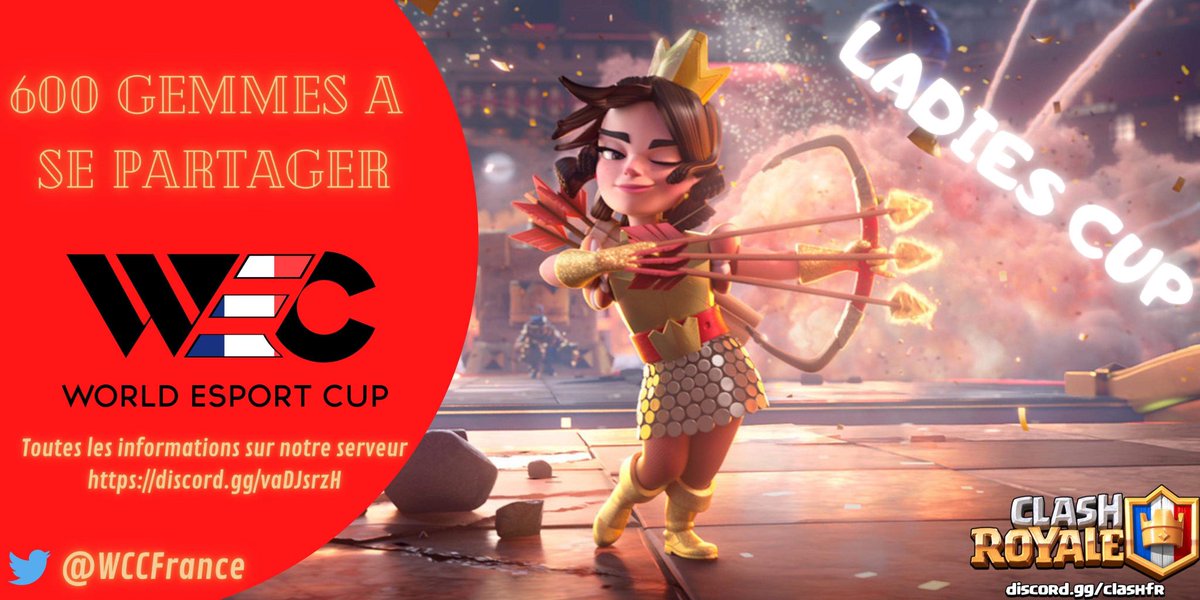 #WEC | Annonce

La WEC ouvre ses portes à sa toute première compétition féminine : LA LADIES CUP ! 🎀

→ Inscription ouverte jusqu'au 7 janvier 2022

→ Demander le rôle Ladies💋 sur notre serveur : discord.gg/vaDJsrzH

En partenariat avec @CRFR_Fr