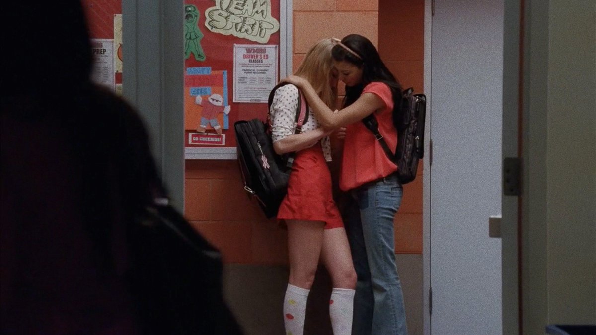 brittanathinker's tweet photo. the way santana is comforting brittany in this scene will always be the cutest thing in the world i’ll never get over it https://t.co/8vyrlbcGgz