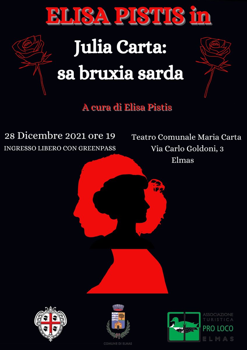 TottusinPari's tweet photo. ELISA PISTIS IN “JULIA CARTA: SA BRUXIA SARDA”, A ELMAS IL 28 DICEMBRE
https://t.co/OK7Gcw0YtP https://t.co/ugGdwekzZw