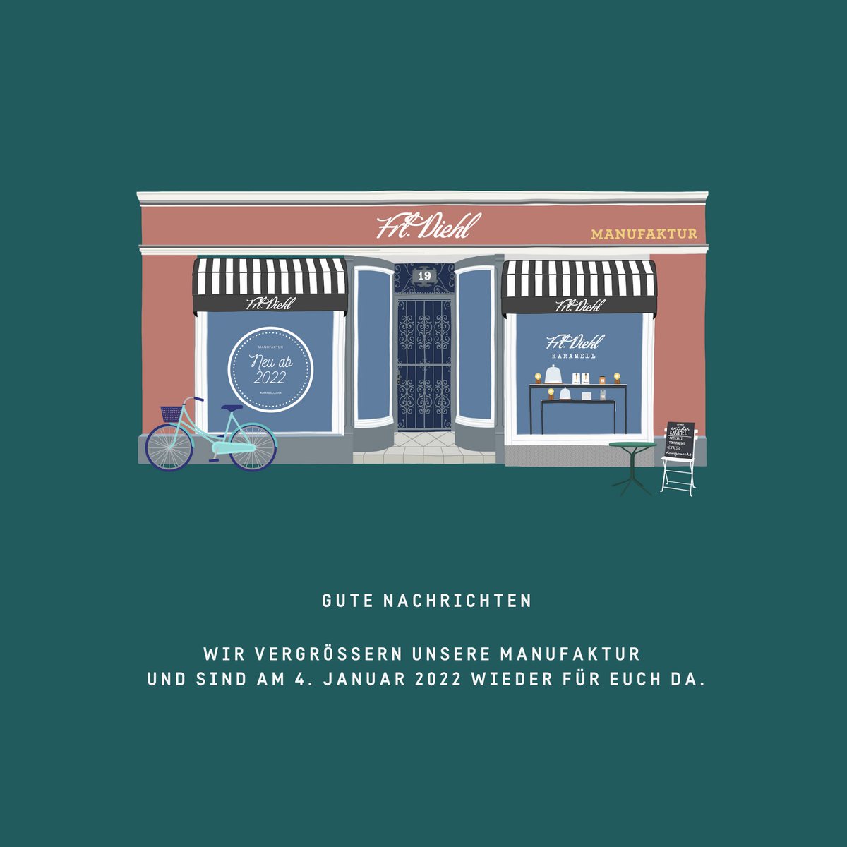 Endlich ist es soweit. Wir können unsere Manufaktur in der Altstadt von Koblenz vergrößern. Seid gespannt. Wir geben Vollgas. Wir sind ab dem 4. Januar 2022 wieder für euch da. Kommt gut ins neue Jahr und bleibt gesund. #Caramellover #Manufaktur #Koblenz #NewYear