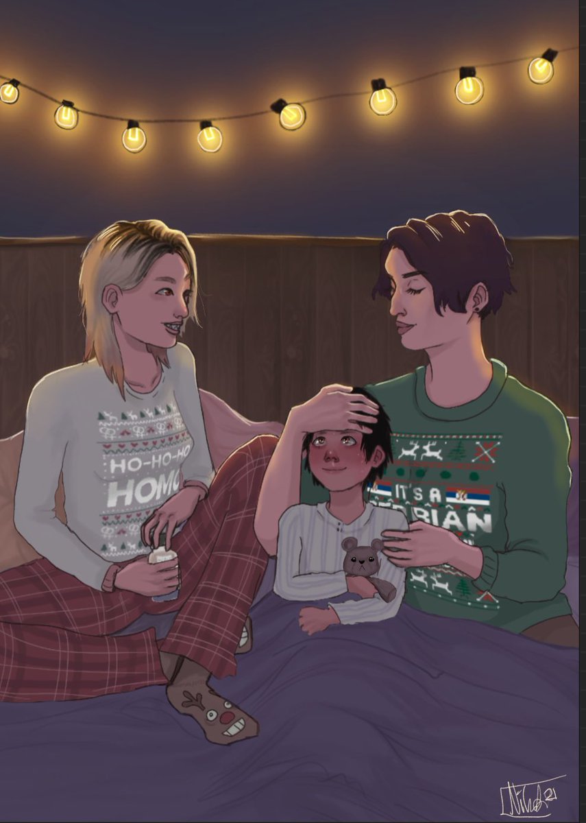 guynicktime's tweet photo. Sick Christmas may not be the worst when you have the best moms, huh😗¿
These characters are me and @vintagevivi ‘s and i love them sososo much. Yumiko and Angelina Kirishima❤️

@nooepkt also woke my love for kirishimas moms up again with some recent sketches 😅 https://t.co/XBacY2aWfT