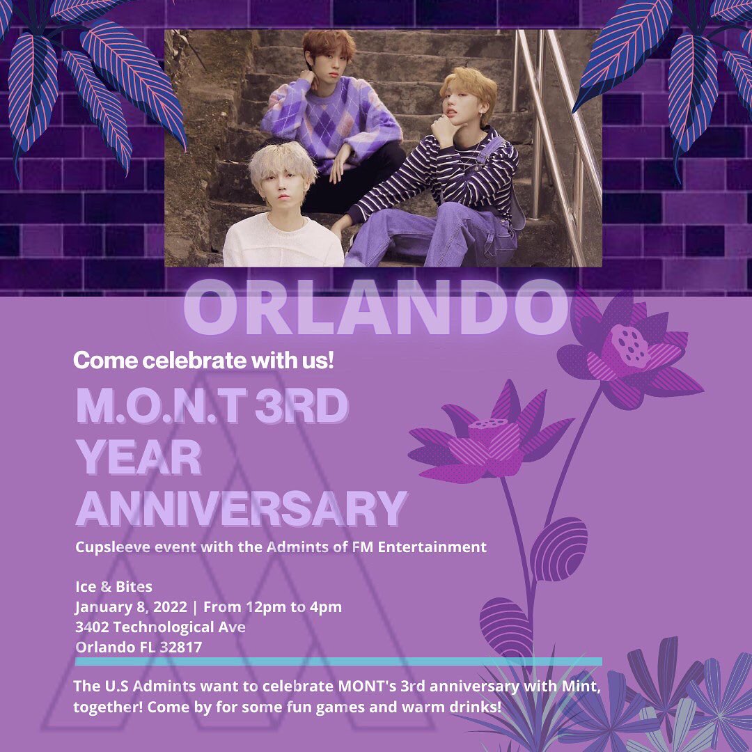 mont_mint_us's tweet photo. Orlando
📍Ice &amp; Bites Café, 3402 Technological Ave, Orlando FL 32817
📅 Sat, Jan 8th
⏰ 12pm - 4pm https://t.co/1AFhE38sLZ