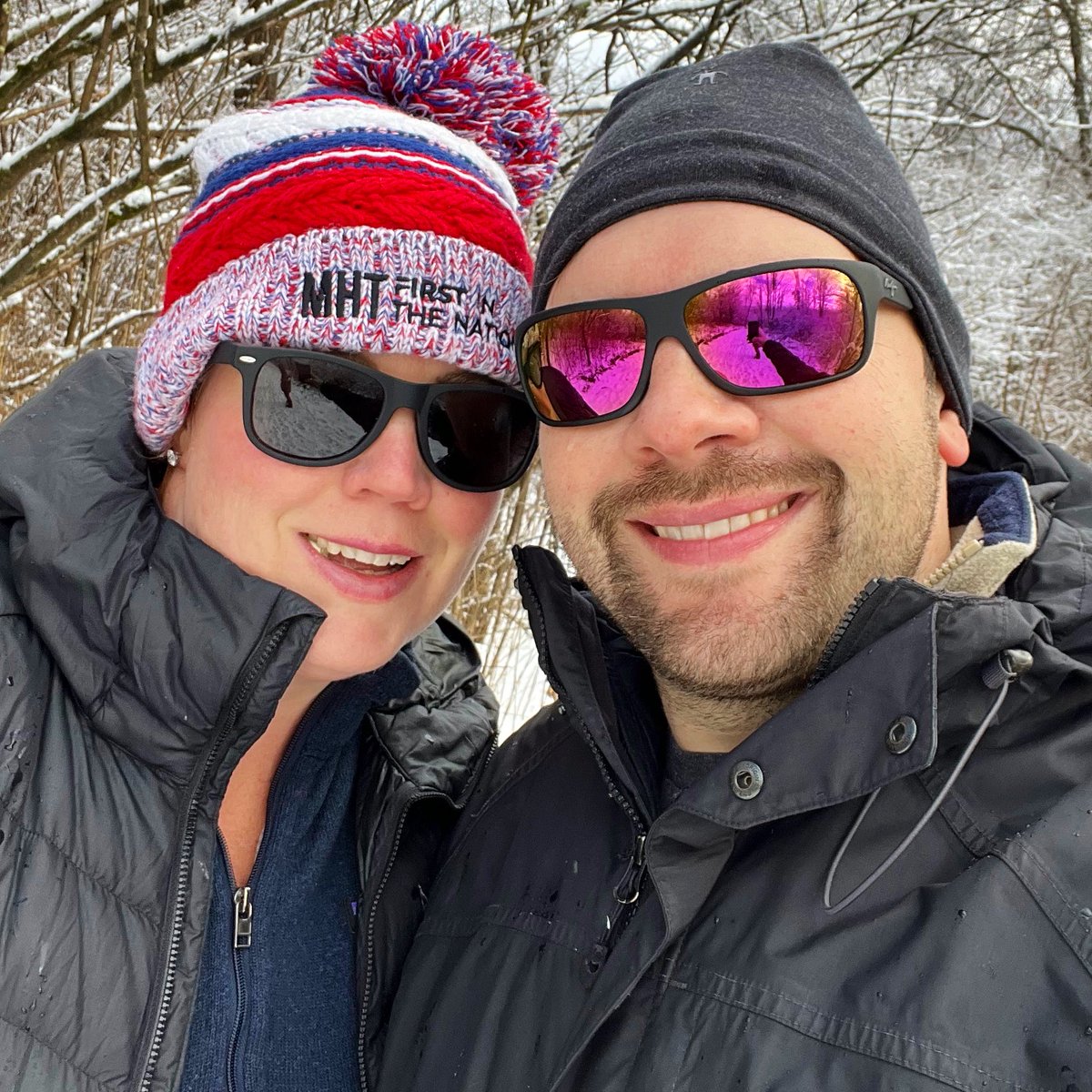 lizesc's tweet photo. A winter wonderland walk with my love! @jhitchco #luvmht #mhtfitn https://t.co/5neVIDKmYu