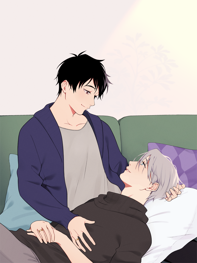 my @/yoi5thanni gift for @/catsarecutebutaliens on tumblr 💜