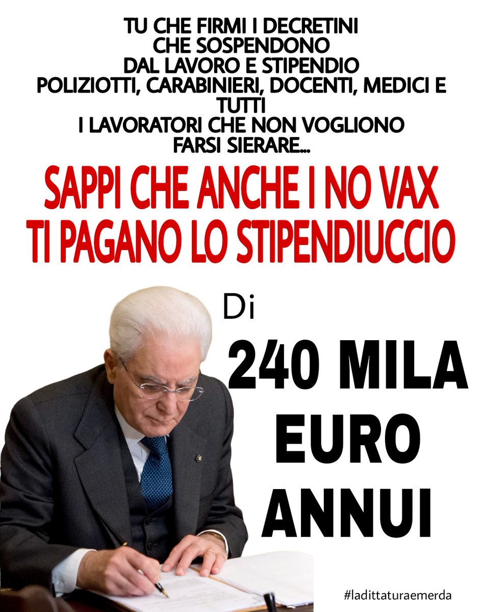 Noi_briganti's tweet photo. 🔴 MA POI 240 MILA  EURO ANNUI PER COSA ? https://t.co/CfZspVkwMY