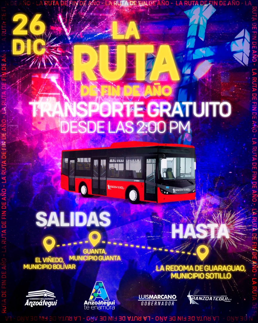 anzoateguigob's tweet photo. #Dom26|| Hoy #Anzoátegui vivirá "La ruta de fin de año" un gran espectáculo musical para toda la familia en el Paseo La Cruz y el Mar de Puerto La Cruz.
Desde las 04:00 PM @omaracedo @OmarEnriqueVzla @soyrein https://t.co/3D7nqsje2M