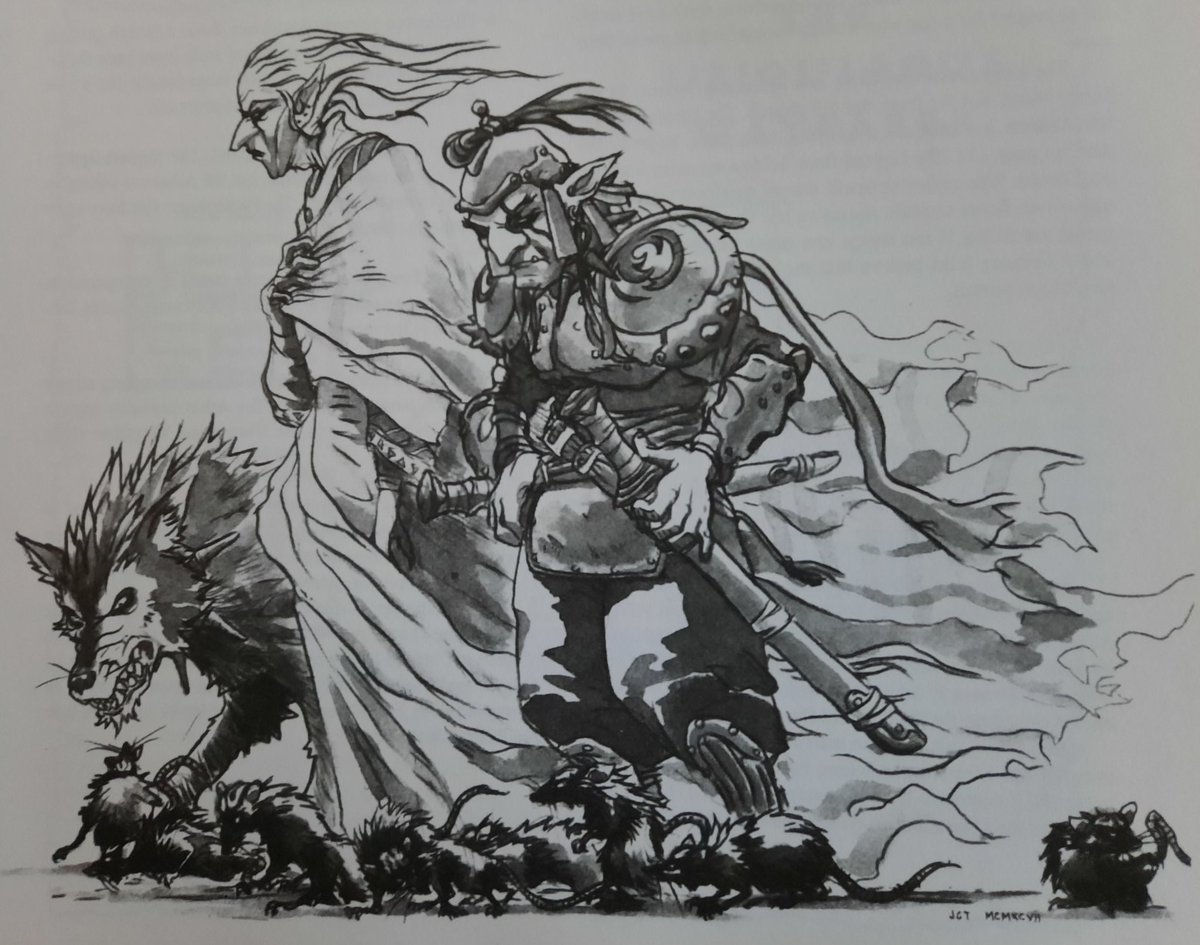 1matrixghost's tweet photo. Josh Timbrook is one of my favorite old school Vampire illustrators. Had no idea he was doing 2e Planescape work. 
A few pieces from Dead Gods (Cook, 1997) https://t.co/SILRGWUoRF