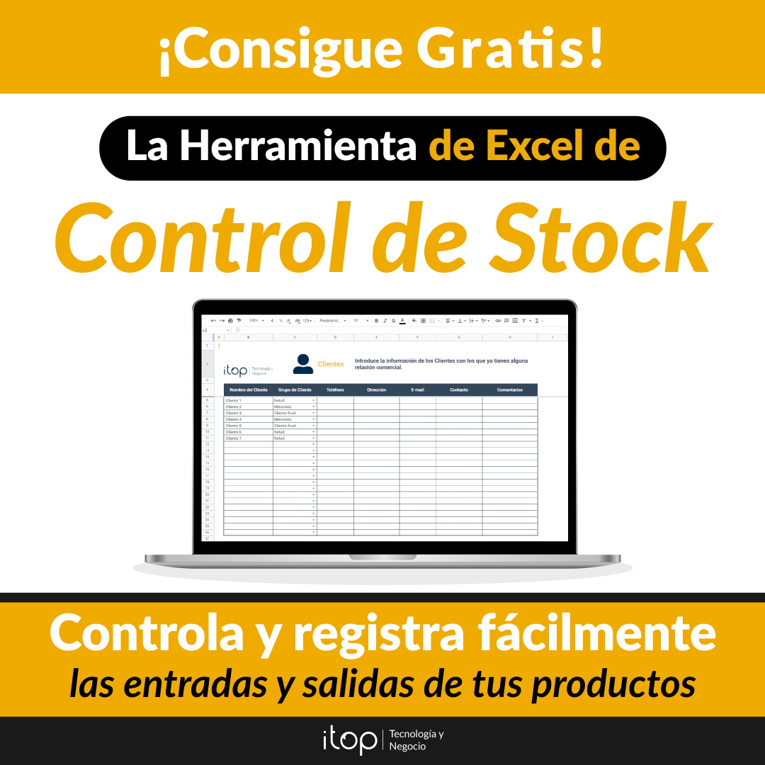ItopMC's tweet photo. Con esta Herramienta de #Excel de #ControldeStock #gratis tendrás:
📌 Centralizada la información de tus movimientos de #stock
📌 Mayor control y optimización
📌 Mayor #productividad y #eficiencia
📌 Mayor #satisfacción y atención del #cliente ✅😃
➡️ https://t.co/OmHcLuYcEP https://t.co/QY9NWL5Hfc