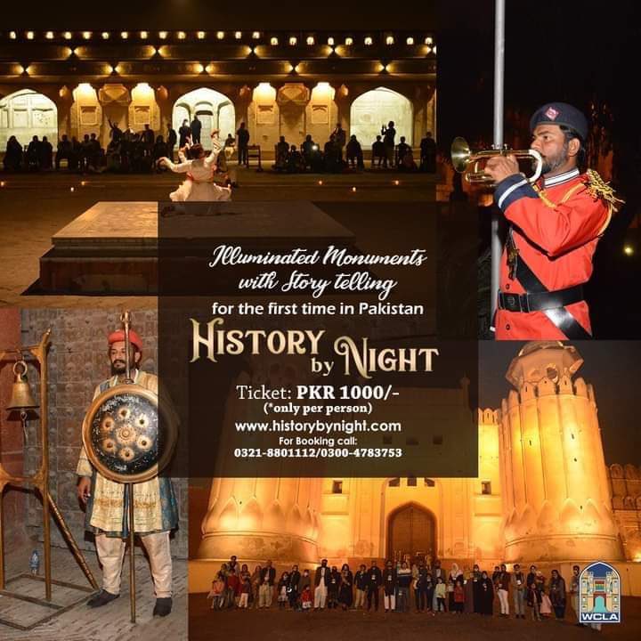 Enjoy the Historic Tour by Night. 
Lahore the city of cultural and Heritage. 
WTTC Walnut Travel Tours &amp; Consultancy.