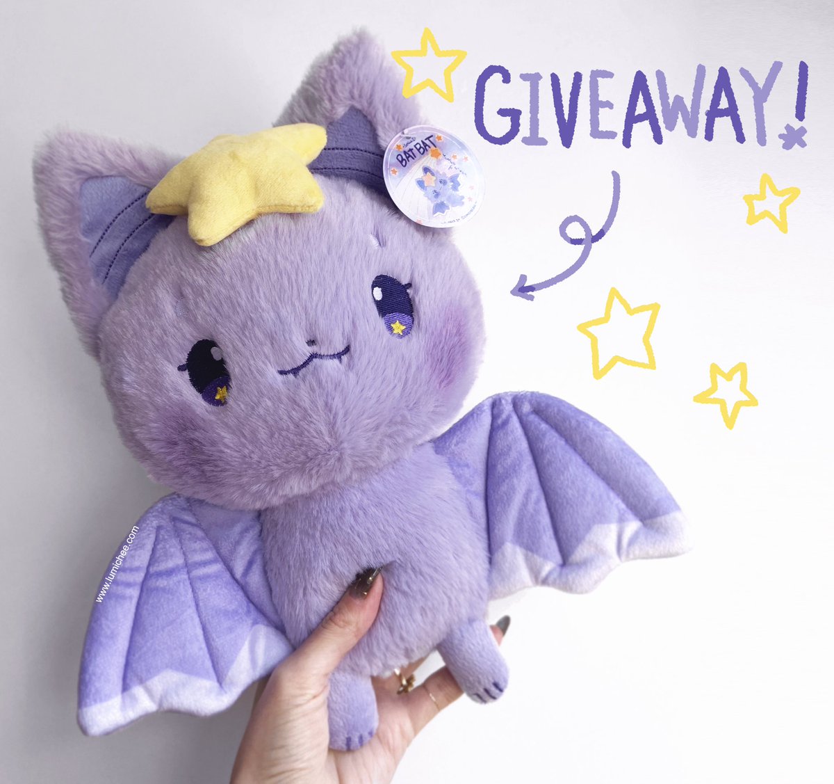 LumicheeShop's tweet image. ⭐️Giveaway⭐️
Thank you so much for a successful plush launch! To celebrate, we are giving away a Little Star Batbat plush!

To enter:
🦇Follow @LumicheeShop 
🦇Retweet (no QRT)
🦇Comment below with a ⭐️and what you would name them if you won!

Open worldwide, ends 1.7.21