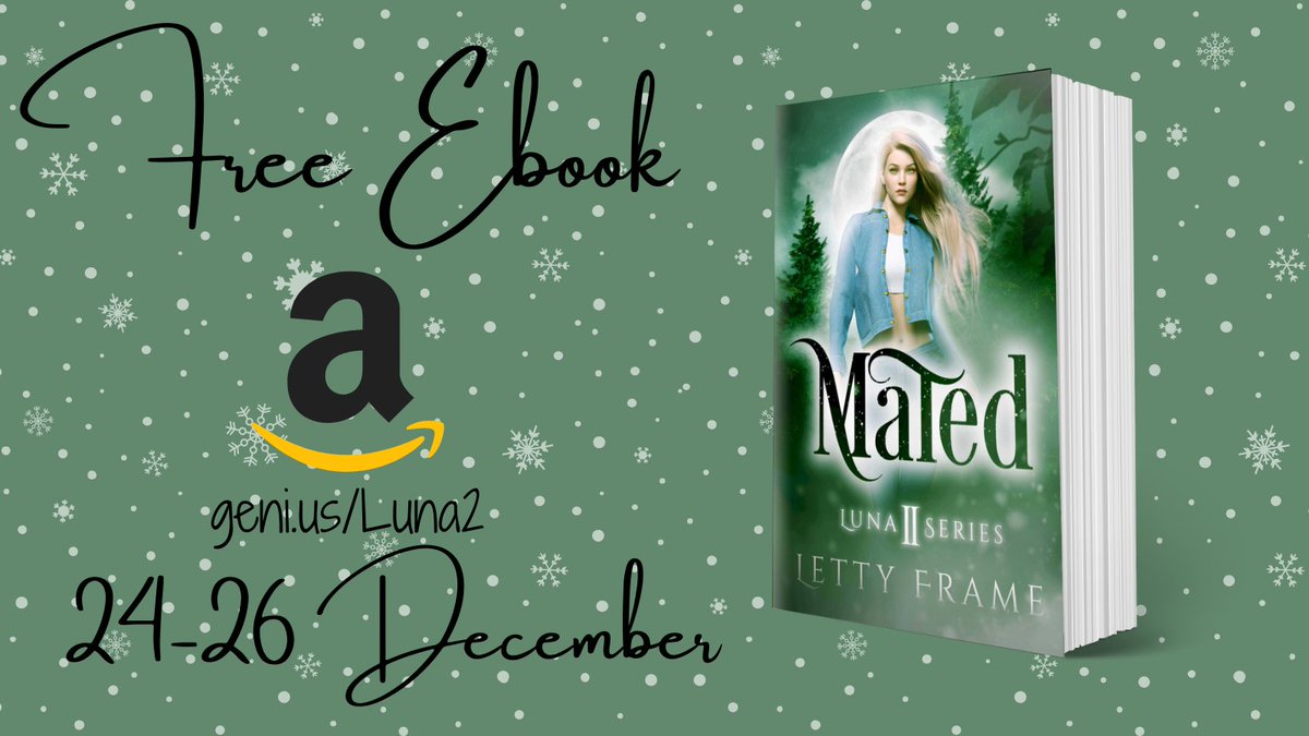 Last chance to snag your free copy of Mated! Grab it on Amazon: geni.us/Luna2

#mated #freebie #christmasgift #ebook #freeebook #booklover #bookstagram #writersofinstagram #authorsofinstagram #authorsofig #free