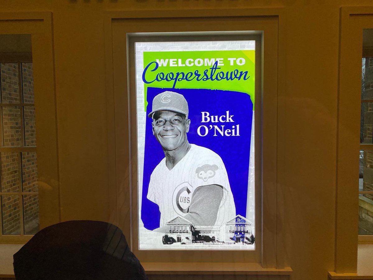 JohnCerilli's tweet photo. Made a quick run into the #BaseballHallofFame, longer stay on tap for tomorrow. Thrilled to see welcome messages for the 6 newest #HallofFamers to be inducted in 2022 — #GilHodges, #MinnieMiñoso, #BuckONeil, #JimKaat, #TonyOliva and #BudFowler. #Cooperstown #NY @baseballhall ⚾️ https://t.co/7wm6IrGEUN