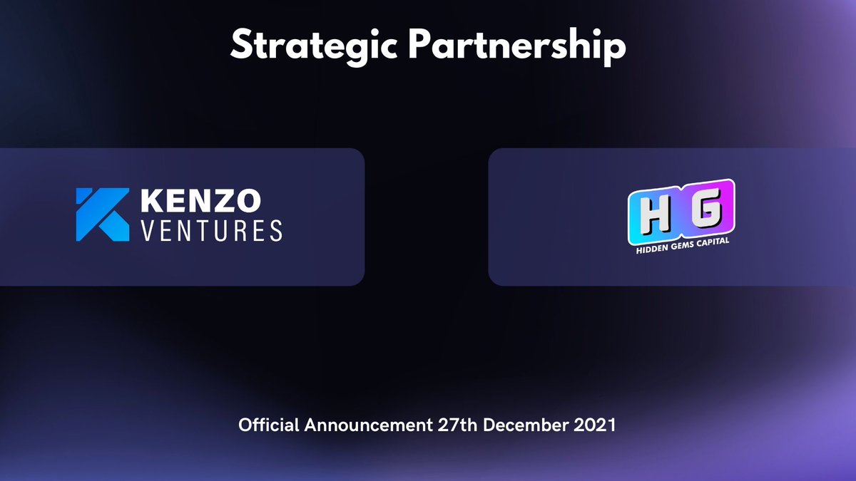 Kenzo_Labs's tweet photo. 🔥We are thrilled to announce our strategic partnership with @HiddenGemss_

Hidden Gems is a Venture Capital Company focus on being a blockchain advisor and investment firm in the blockchain space https://t.co/5v4IQ10g1G