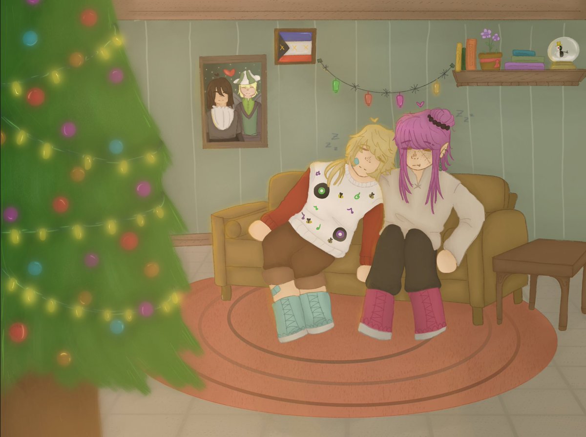 FallenMoss's tweet photo. Had fun this holiday season doing a drawing for secret Santa :D
I hope whoever got this art enjoyed it <3
// @Technotwtsanta https://t.co/27Ohb6EeaN