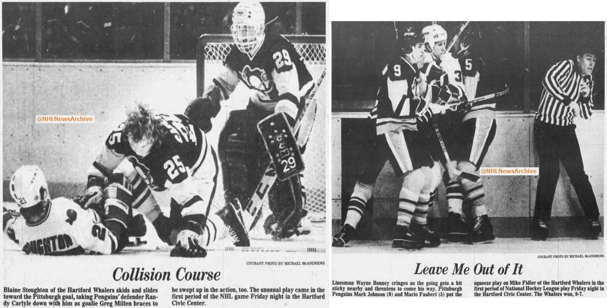 Boxing Day, 1980: Whalers win a wild one at home, 9-7 over the Penguins.