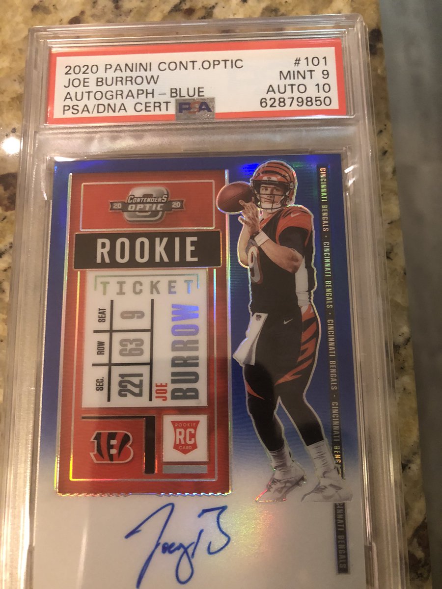 SSadovich's tweet photo. Joe Burrow PC addiction #joeburrow #collector #sportscards https://t.co/cnuCTeigU2