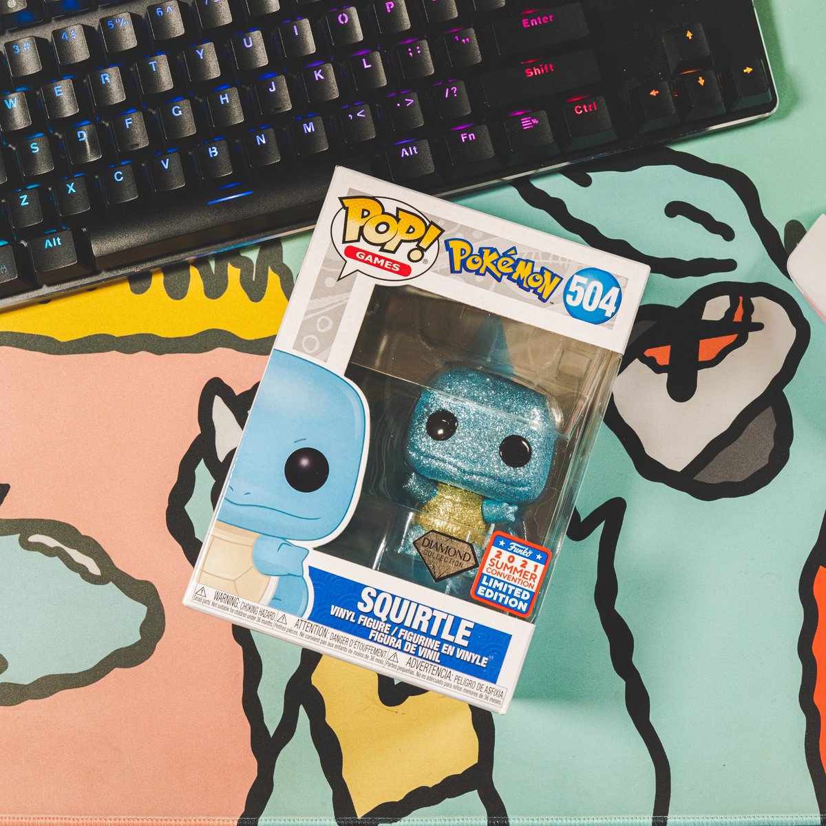 Hey #pokefam! Missed y’all and hope y’all had a safe and fun filled Christmas 😊 we’re gonna switch it up and giveaway this dope diamond squirtle!
-Follow here &amp; twitch
-Like &amp; Retweet
-Tag a Poké bud who would like this
-Be present on stream tonight @ 9:30PM EST

🍬 Good luck 🍬