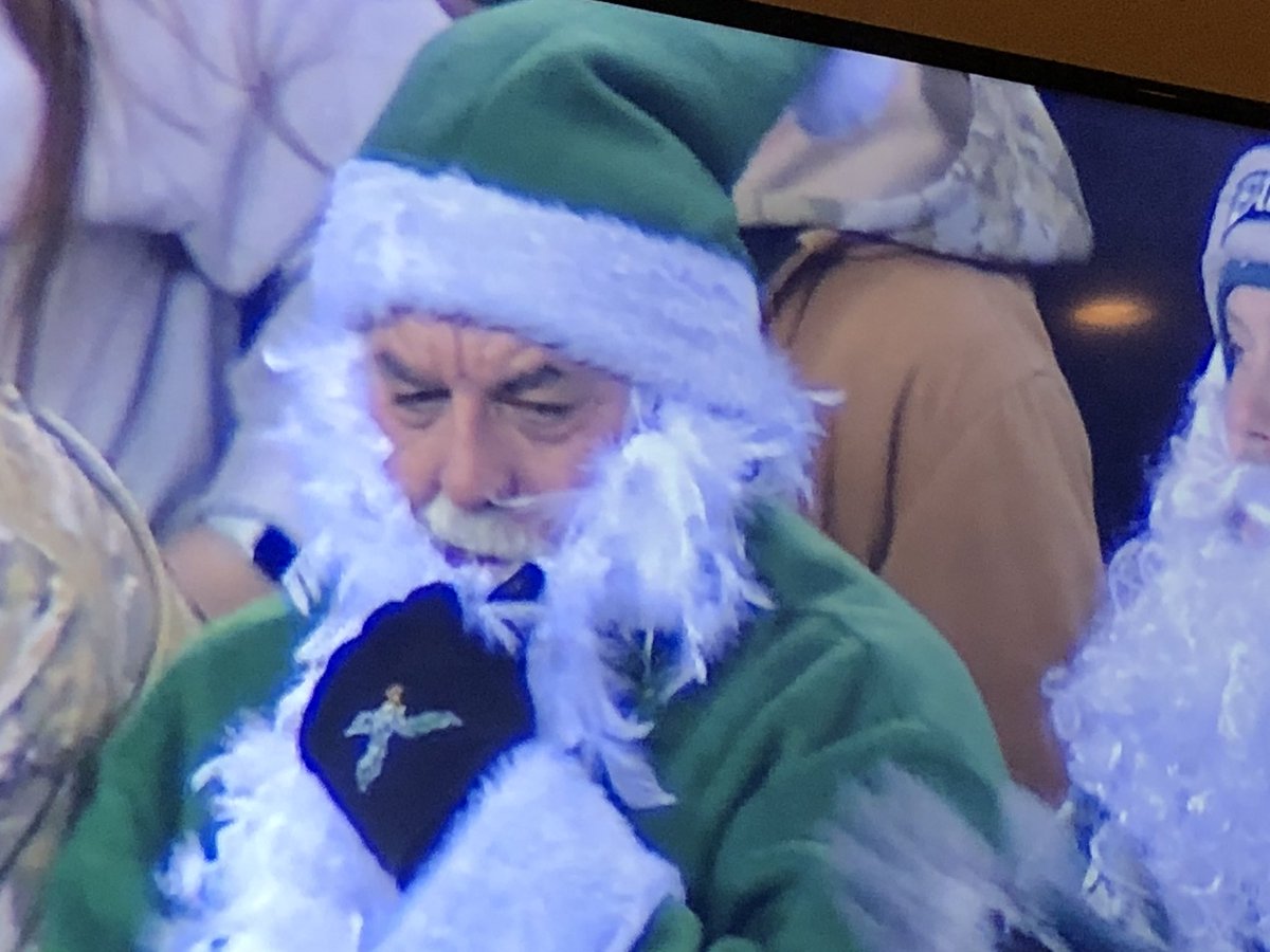 HilltownGolf's tweet photo. One of our Hilltown’ers received a lot of Fox network face time this past week during Philadelphia Eagles games…Santa John Herzstein!!

The “fake” beard pic is from this past Tuesday night’s postponed game vs. Washington.

The real beard pic is from today’s game vs. NY Giants. https://t.co/7gNQVZi4lr