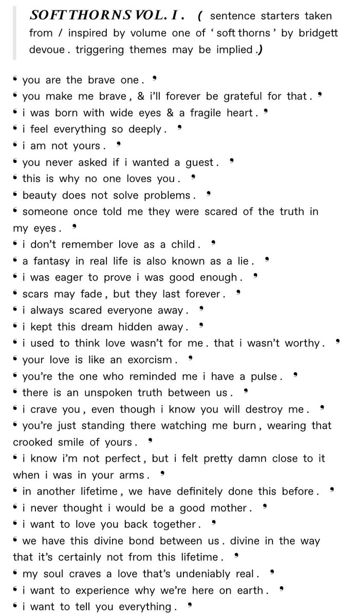 springlambs's tweet image. ♡︎ for a random sentence starter !