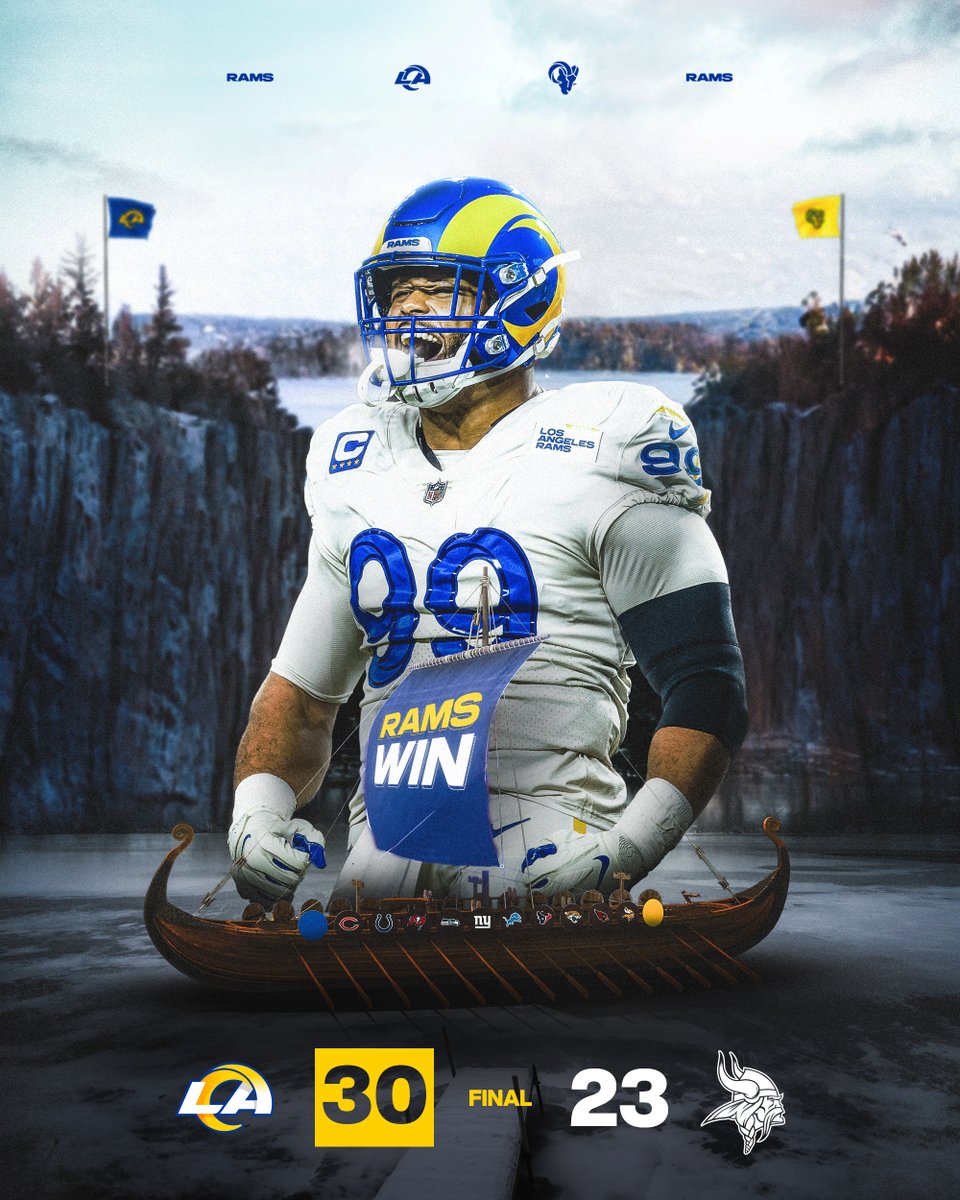 RamsNFL's tweet photo. Sailing home with the win. https://t.co/zP2lHzwbhK