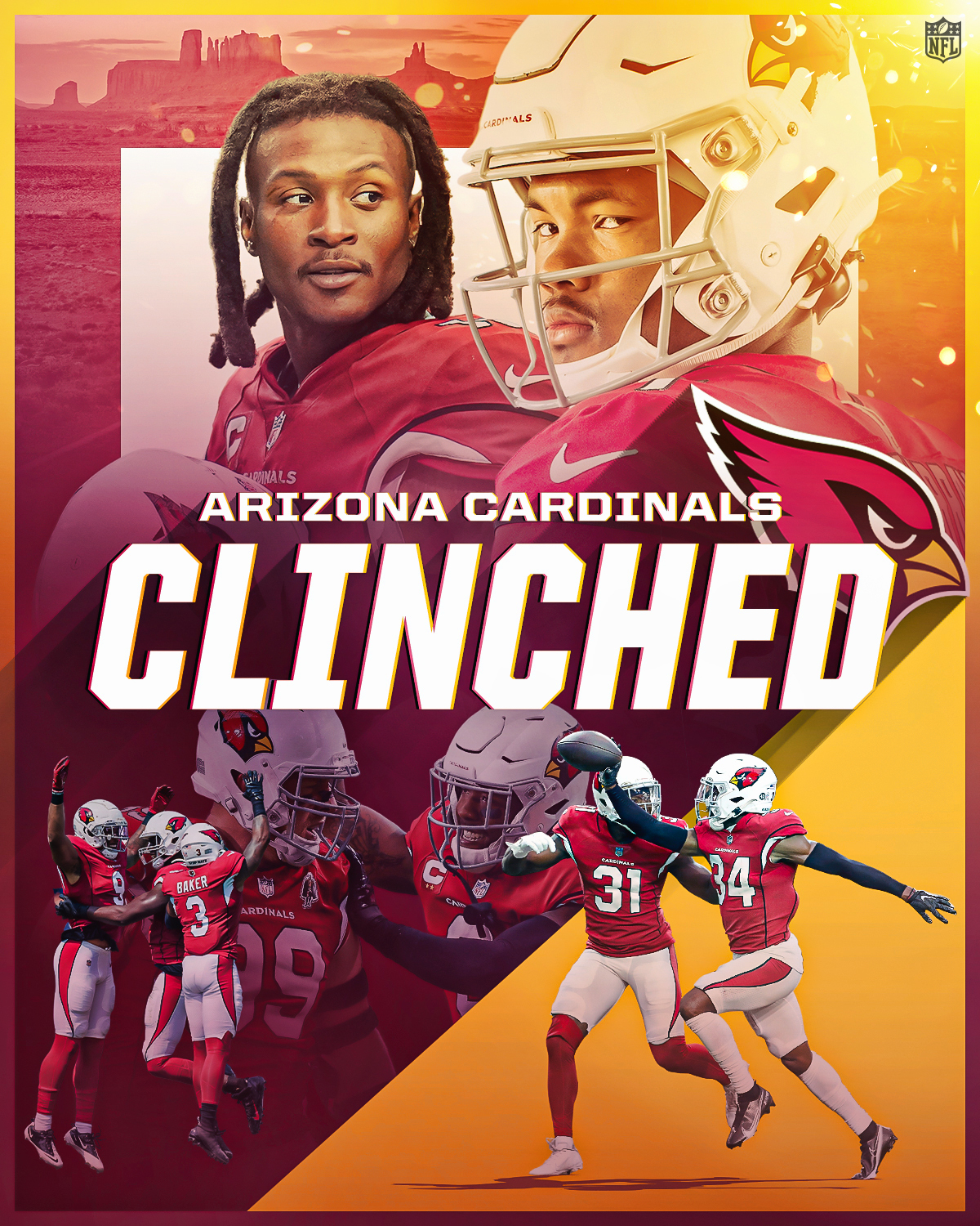 NFL on Twitter "The AZCardinals have clinched a playoff spot! 