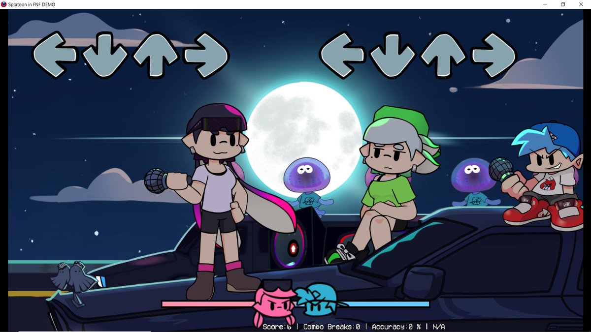 fnfsplatoonmod's tweet photo. The team behind this cool project

Art and animations:
@Ale_7l3
 
Programming: 
@Star_Erick_Star 

Charts:
@CgoFran2
 &amp; 
@RaiZdeSquid

Music:
@Nahg_Hyperfresh 
 &amp; 
@Kidwhohasnoidea 

Backgrounds and Concept Art:
@missderpycat https://t.co/kKw7iLMavR
