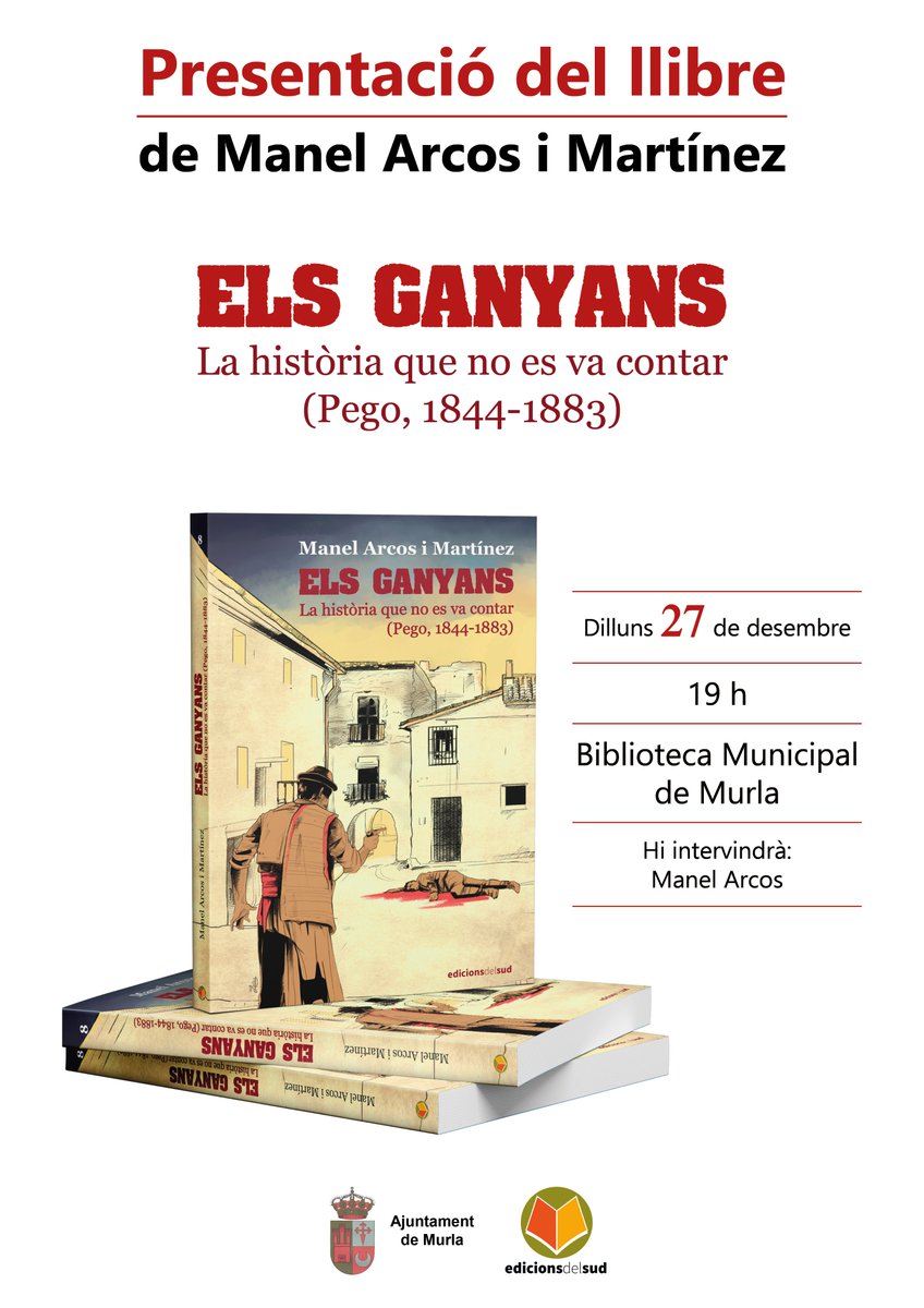 Aquest dilluns, a les 19 h, <a href="/ManelArcos/">Manel Arcos</a> presentarà el seu nou llibre de roders a la Biblioteca Municipal de Murla.
<a href="/pepetoles460/">Jose Giner</a> <a href="/pepxabiagen/">Pep</a> <a href="/CarminaDomingui/">Carmina Dominguis</a> <a href="/iecmadifusio/">IECMADIFUSIÓ</a> <a href="/EnllacatsLlengu/">Enllaçats Llengua</a> <a href="/desficacis/">Vicent Mengual</a> <a href="/RadioPego/">RadioPego</a> <a href="/MarinaAlta_Info/">Marina Alta Info</a> <a href="/CANFALIma/">Canfali Marina Alta</a> @RadioDeniaSER <a href="/plaervidaAPunt/">Plaerdemavida</a>