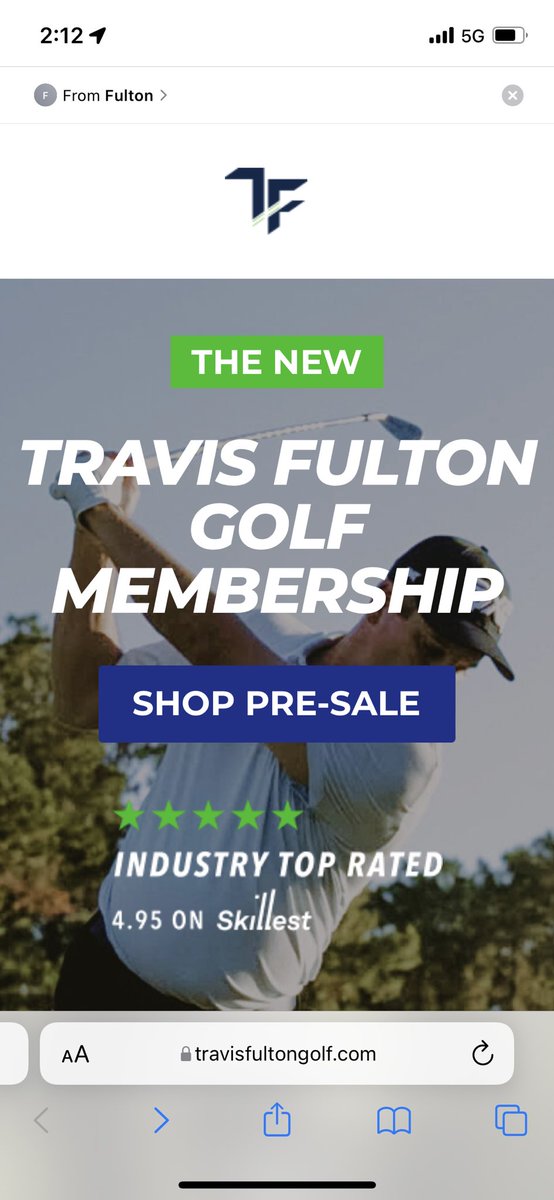 Get your game right! Can’t beat this deal from <a href="/travisfulton/">Travis Fulton</a> travisfultongolf.com/membership/