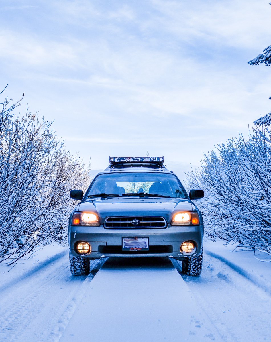 Fresh snow tracks à la Subaru. 😤 #SubaruAndSnow (📸: JM Photo Works)