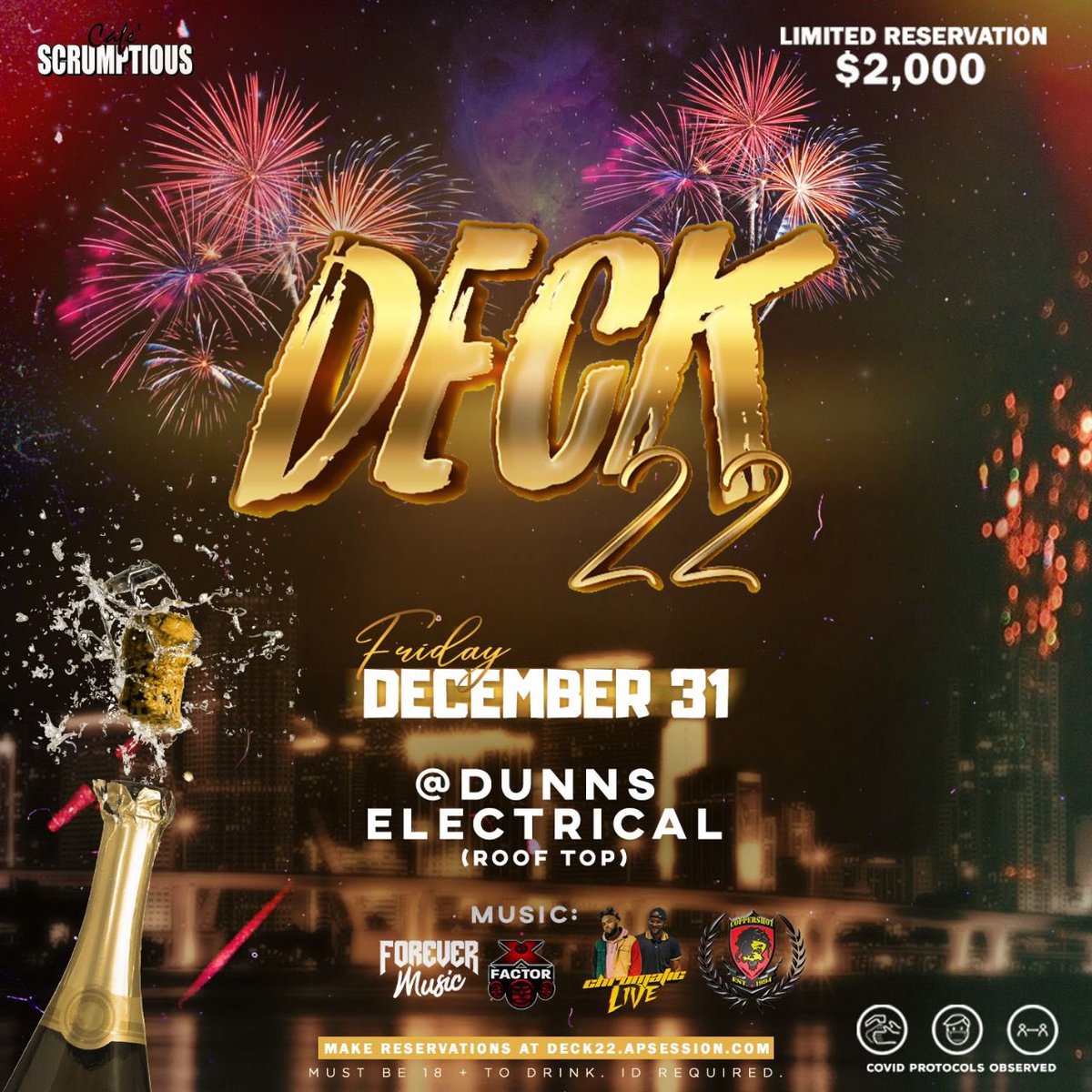 _AlexanderKilla's tweet photo. DECK 22 : New Years Gala.
DECK FRIDAYโS ๐
โDeck 22โ
๐ Dunnโs Electrical (Azteca)
#VibesOnDeck #DeckFridays #DeckMas #DeckNYE #Deck22 #kingston #jamaica https://t.co/jDc1F4Ksln