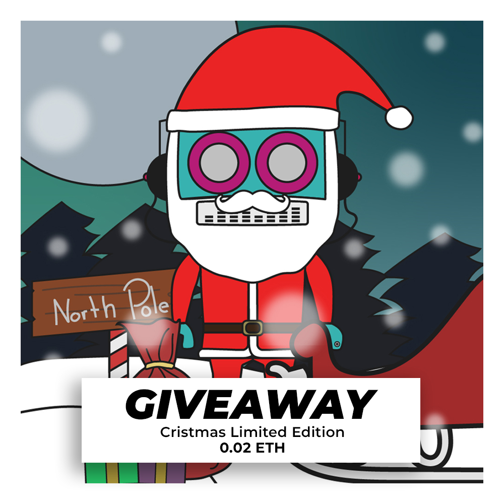 RCKBOT_nft's tweet photo. GIVEAWAY! RCKBOT NFT Christmas Limited Edition 🤖
1. Like, Follow &amp; Retweet
2. Tag 3 friends
3. Join Discord, comment your Twitter USER and your ADDRESS https://t.co/i9QRcmDzjX 

The winner will be selected randomly on 1/1/22! 

#nft #nftcollector #NFTs #NFTCommunity #Giveaway https://t.co/aN7FTZ5usu
