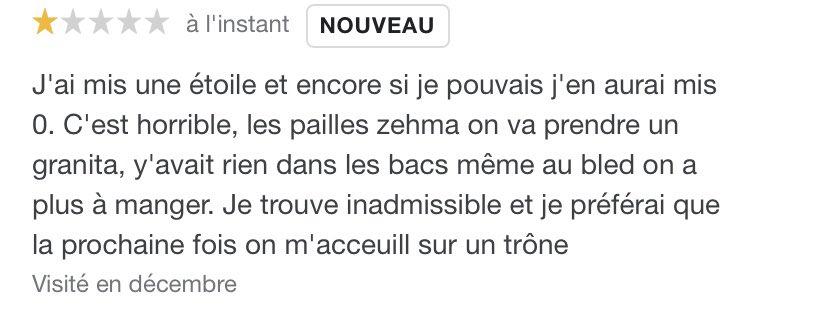 frero ct le pire restau dma vie je devais mettre une note