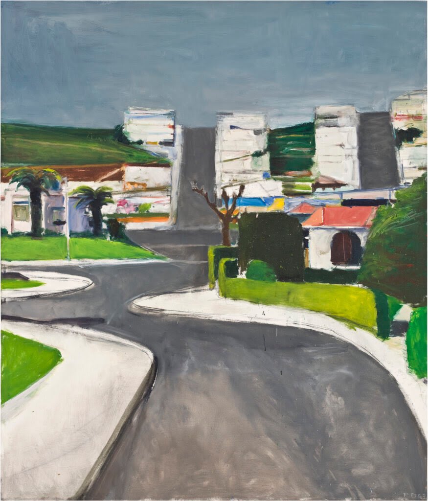 ElSangito's tweet photo. RIP wayne thiebaud, his renderings of san francisco cityscapes always had such an effect on me https://t.co/PbEMn66O62