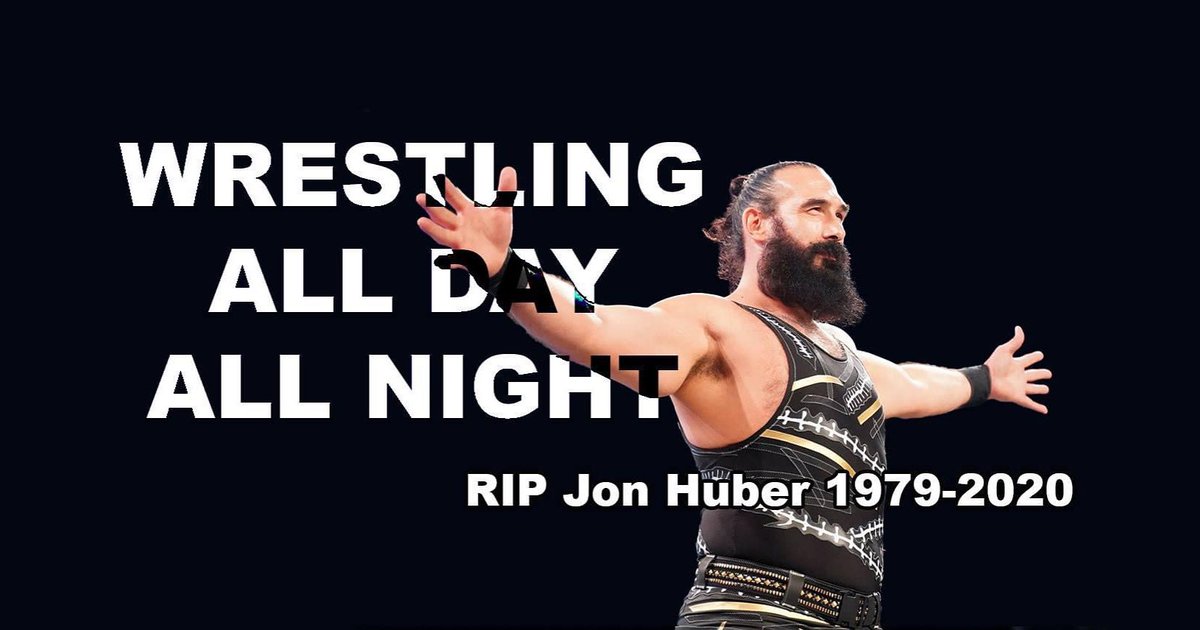 WrestlingADAN's tweet photo. One year ago today the wrestling world lost #JonHuber, better known as #BrodieLee and #LukeHarper. @ThisBrodieLee #RipBrodieLee #aew #wwe #dynamite #aewdynamite #exaltedone #darkorder #wrestling #wrestlingalldayallnight https://t.co/qzSnzQsHrk