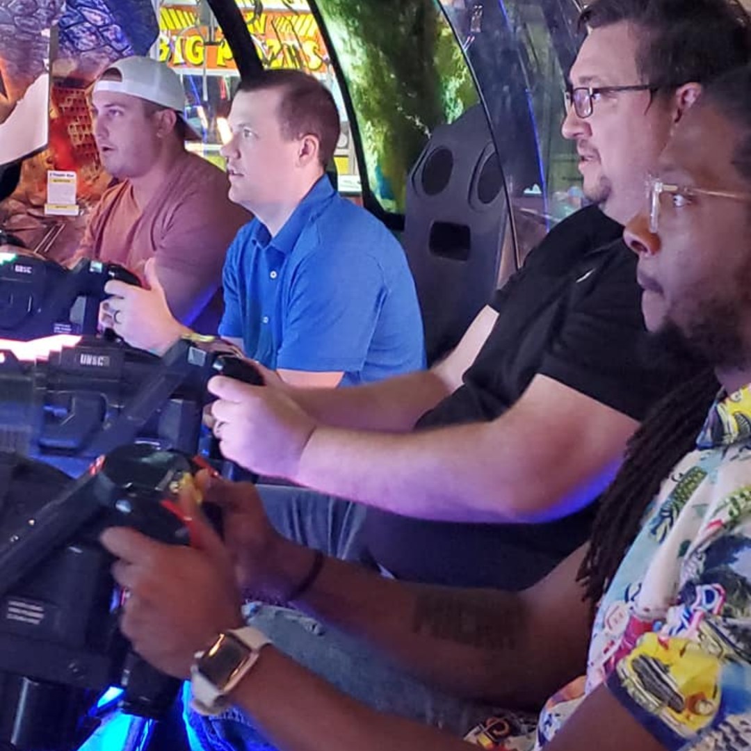 pinstackbowl's tweet photo. Intensity = playing #HaloFireTeamRaven with friends. #friendlycompetition #pinstackfun https://t.co/Wtl6BsYu4B
