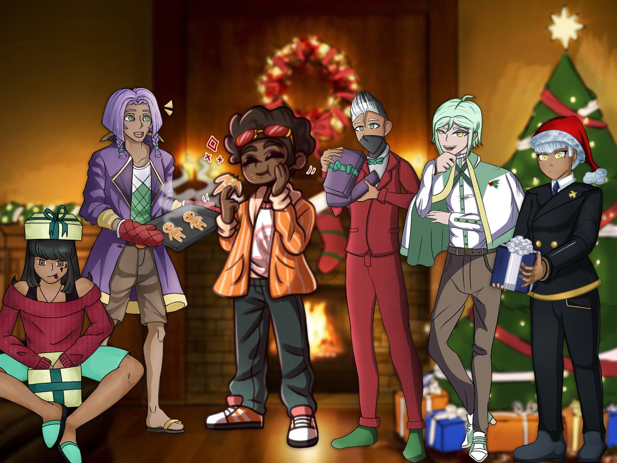 🎄 Merry Festive Days from the Re:Try Staff! 🎄

Art from left to right <a href="/SilverGlimse/">SilverGlimse🍉</a> @kohnstahble <a href="/DJThunder_Heart/">DJThunderHeart</a> "Before Flight" @/nikkistars (Instagram) &amp; <a href="/EDanganronpa/">Danganronpa E: Six Feet Under</a> 

#fanganronpa #fangan #danganronpa #danganronpafanmade